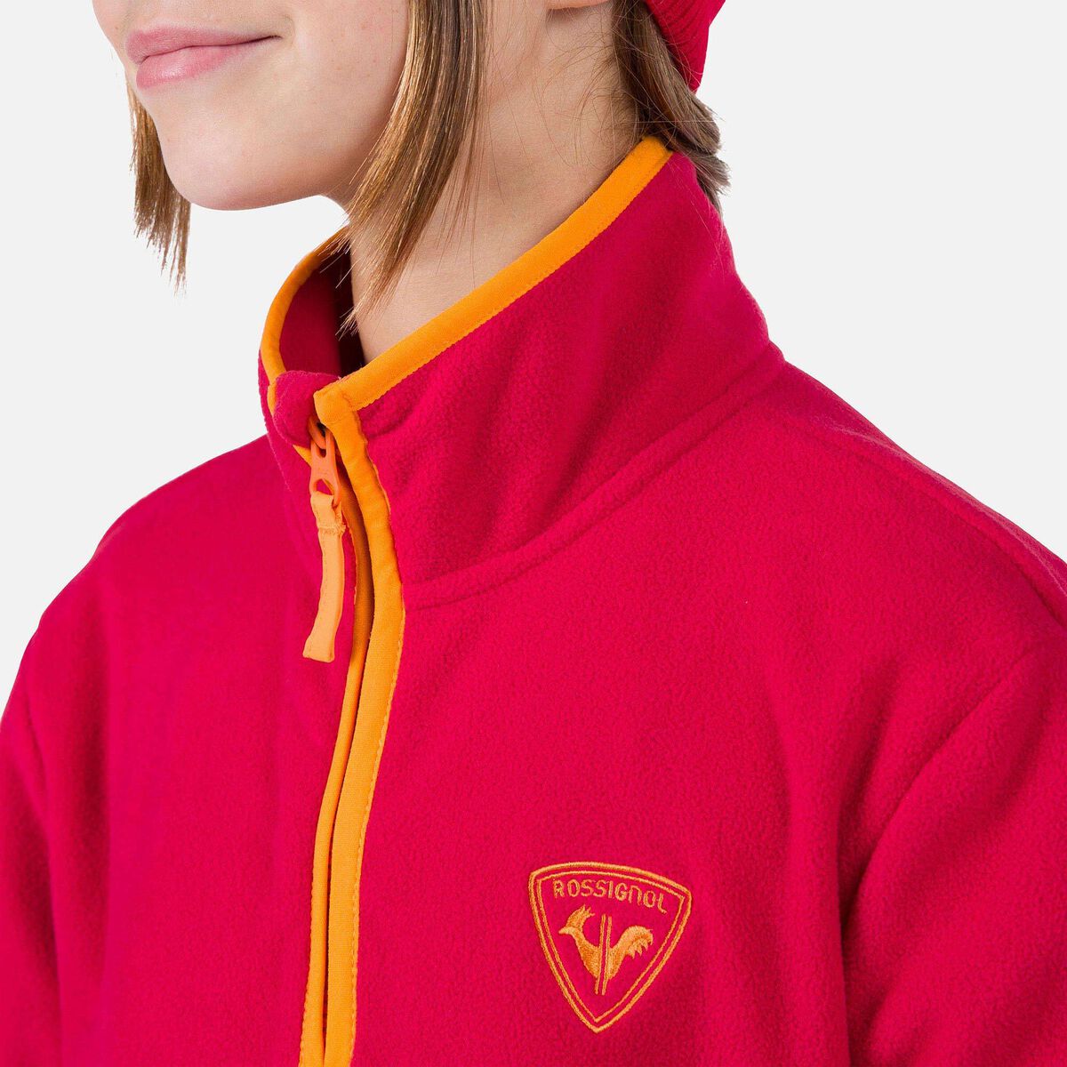 Rossignol Juniors' Strawpile Half-Zip Fleece Red