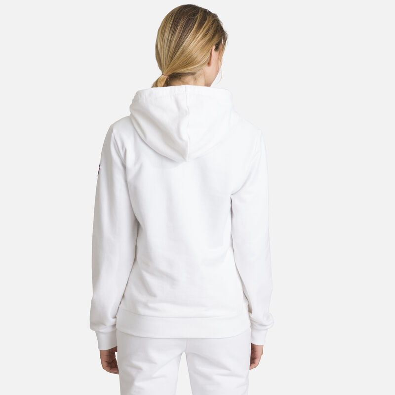 Women's hooded logo cotton sweatshirt