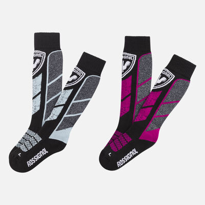 Rossignol Juniors' Thermotech Socks pinkpurple