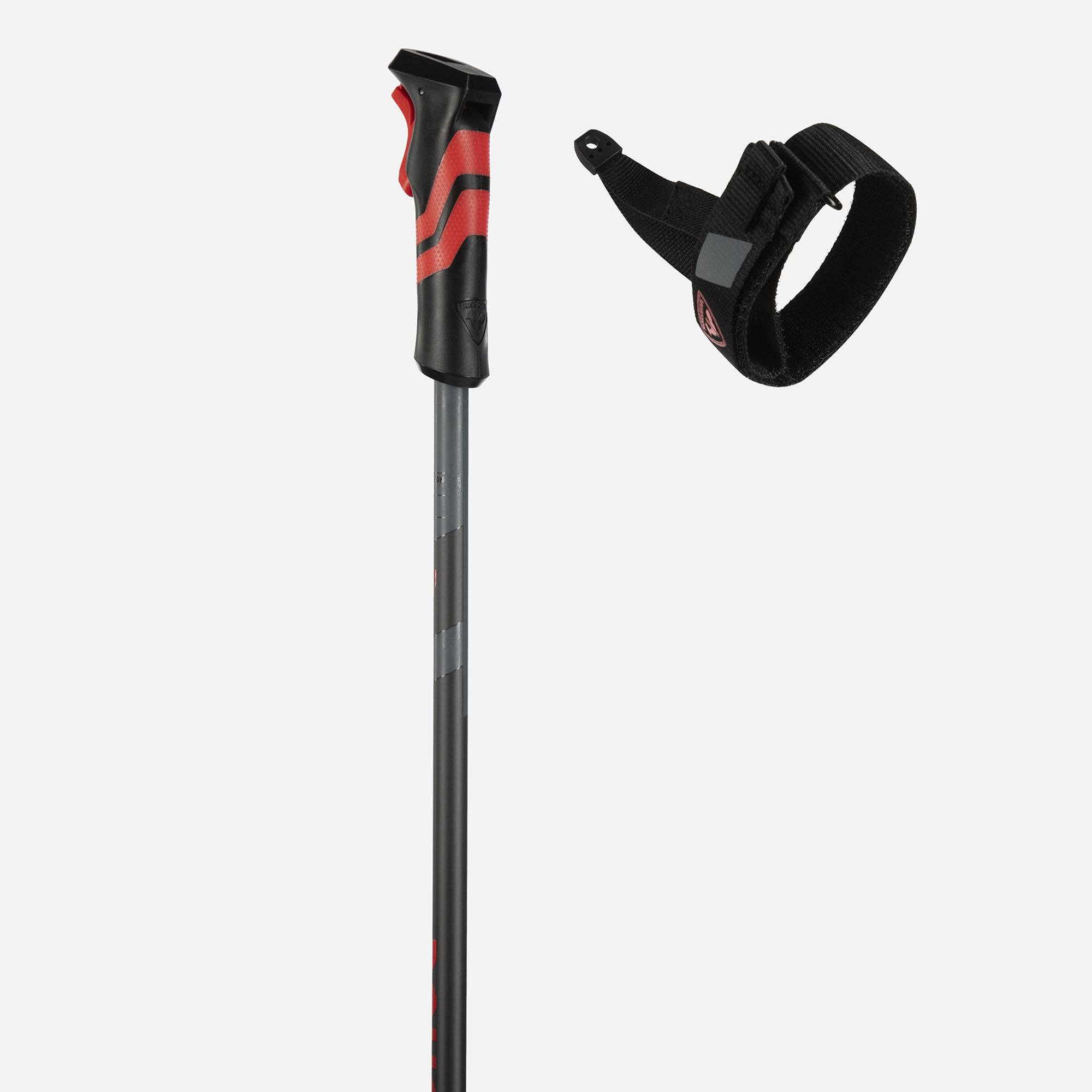 24/25モデル ロシニョール TACTIC CARBON CLIP 115cm Rossignol Tactic Carbon R-Clip Ski Poles Red | Red | Rossignol