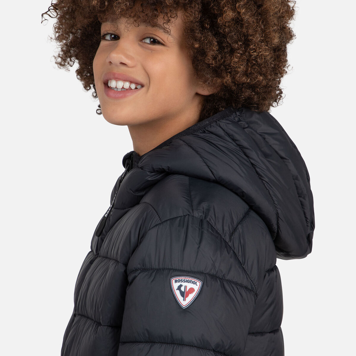 Rossignol Boys' Lightweight Quilted Jacket black