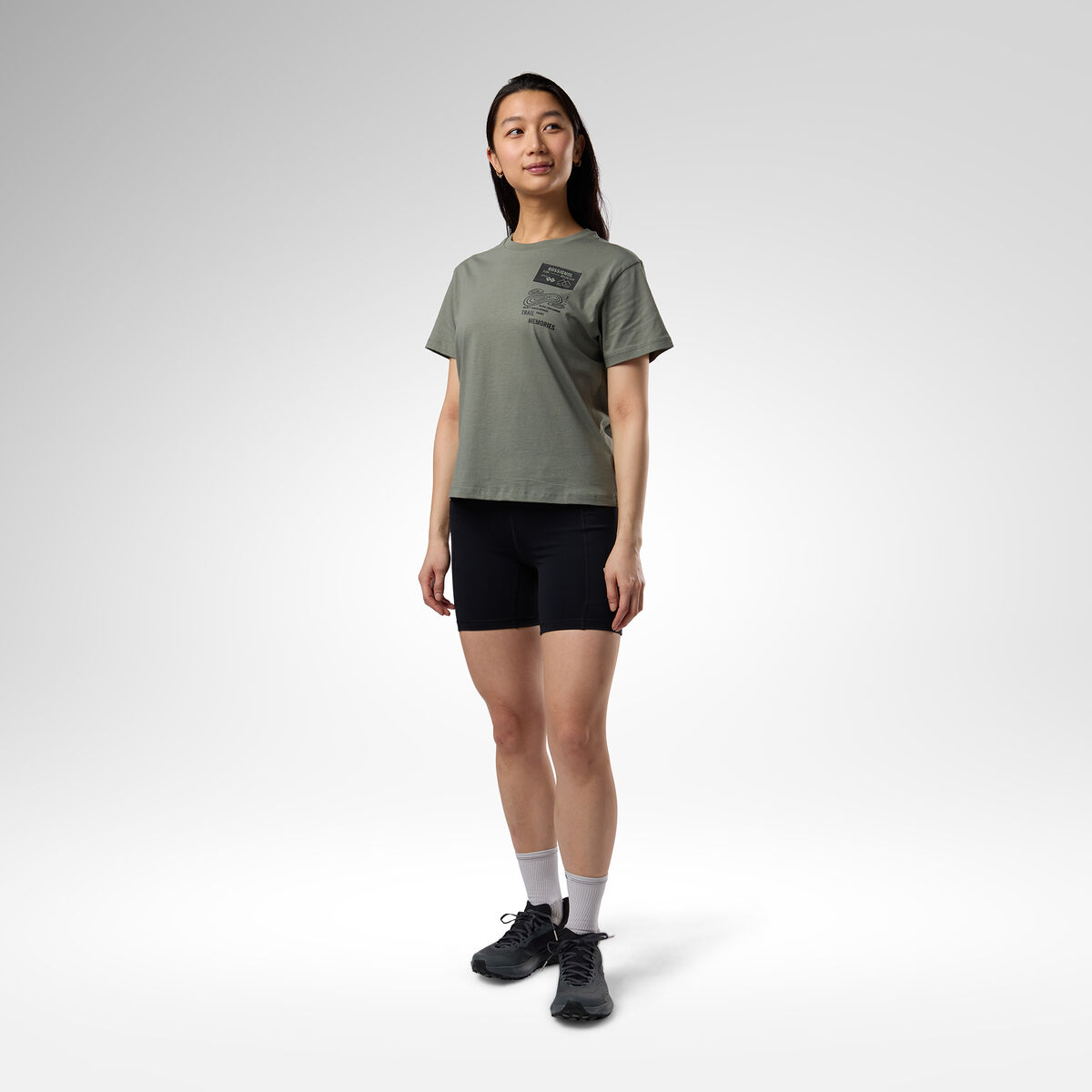 Rossignol Women's Graphic Waterfall Tee Green