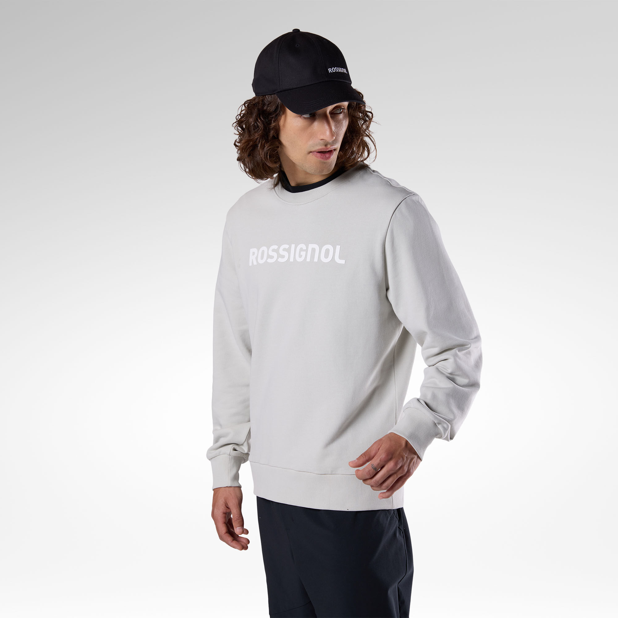 Men's Logo Crewneck Sweatshirt | grey | Rossignol