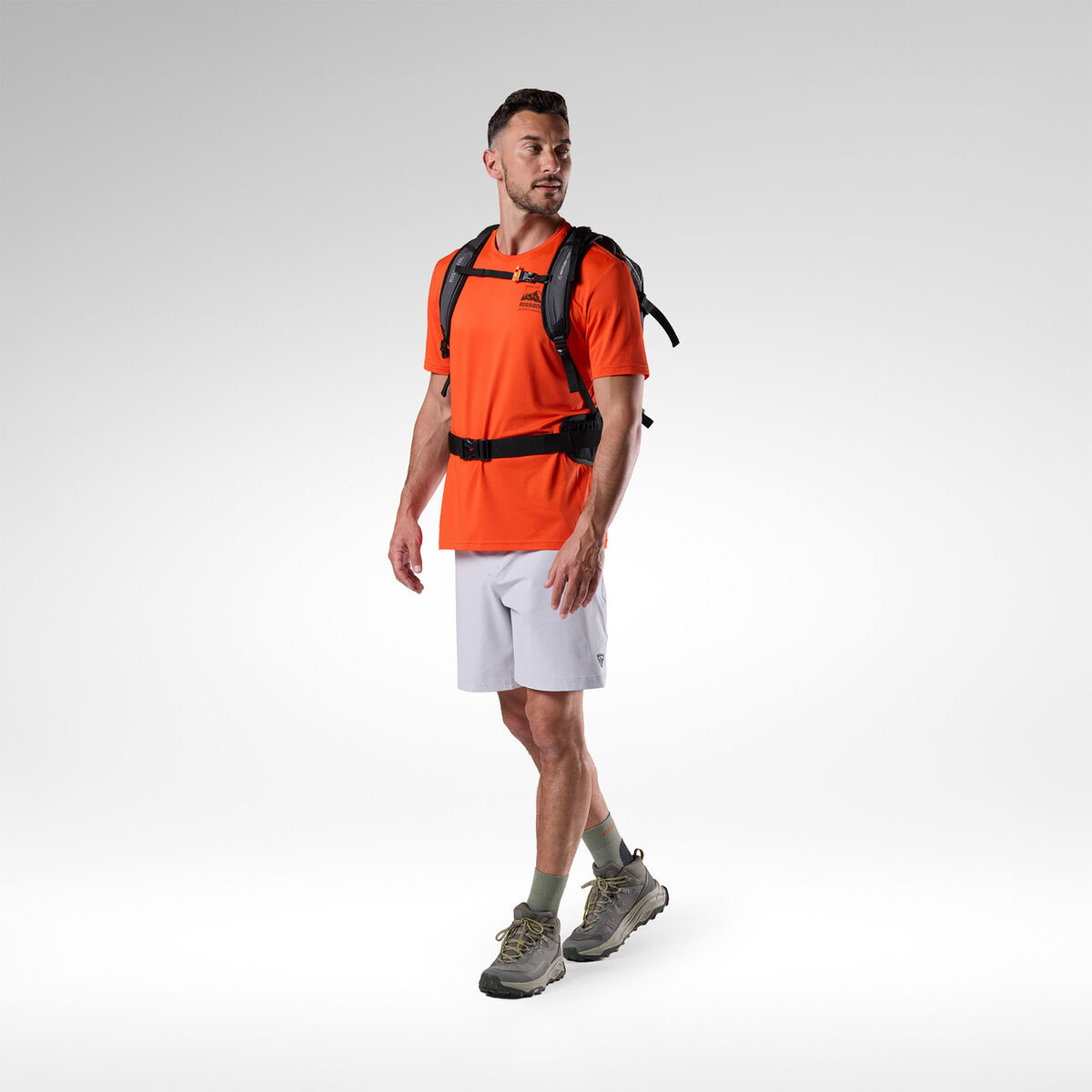 Rossignol Men's Graphic Active Tee Orange