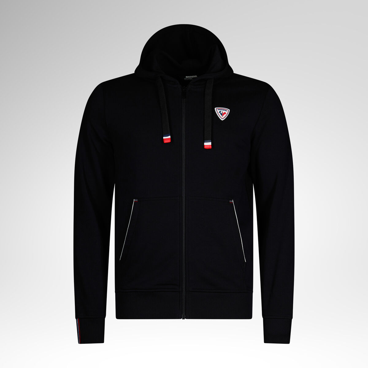 Rossignol Classic Men's Full-Zip Hooded Sweatshirt Black