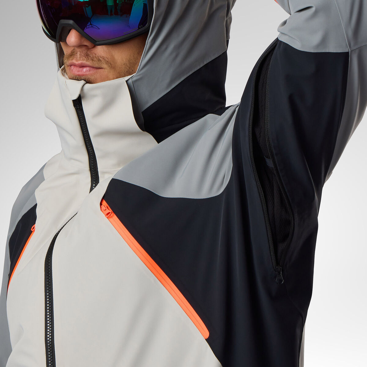 Rossignol Men's Hero 4WS Insulated Ski Jacket Grey