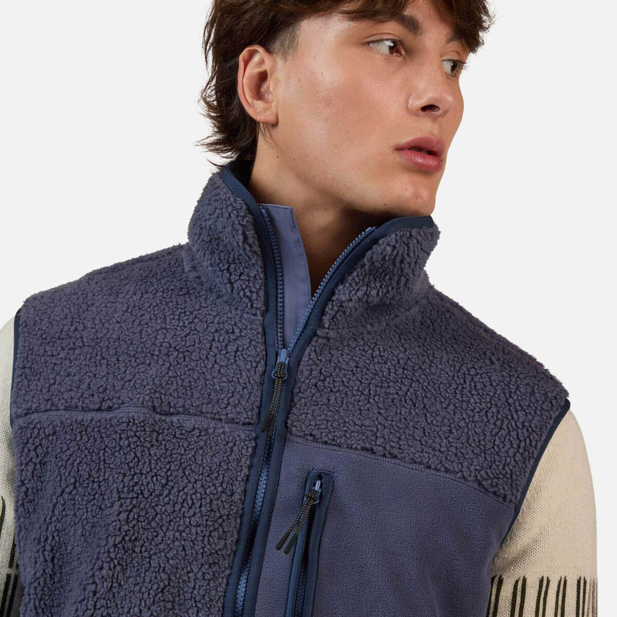 Rossignol Men's All Track Sherpa Vest Blue