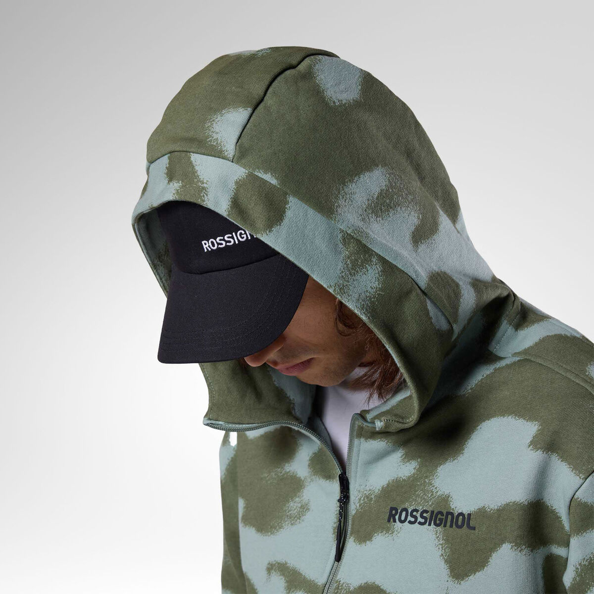 Rossignol Men's Logo Full-Zip Sweatshirt green