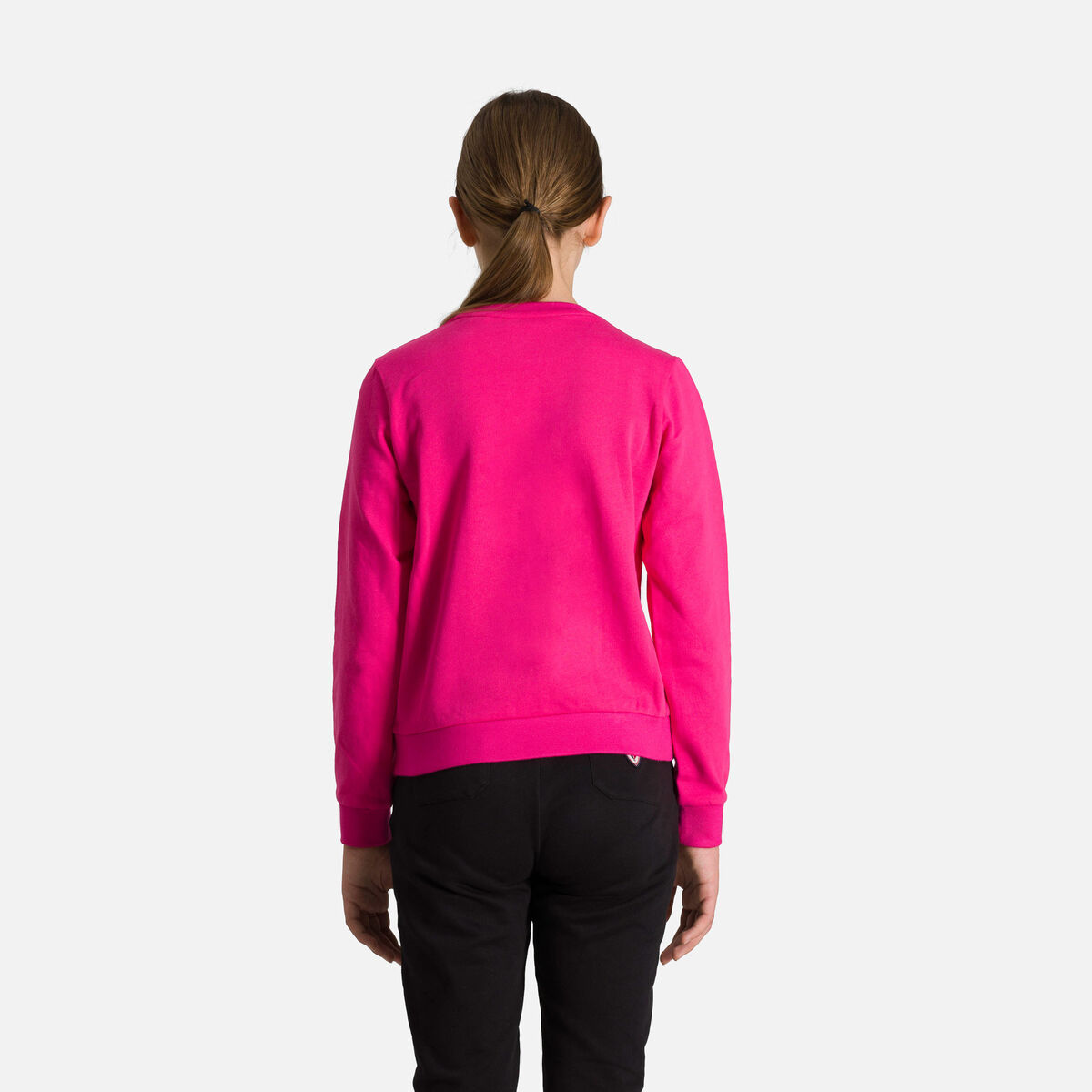 Rossignol Girls' Rooster Round Neck Sweatshirt Pink/Purple