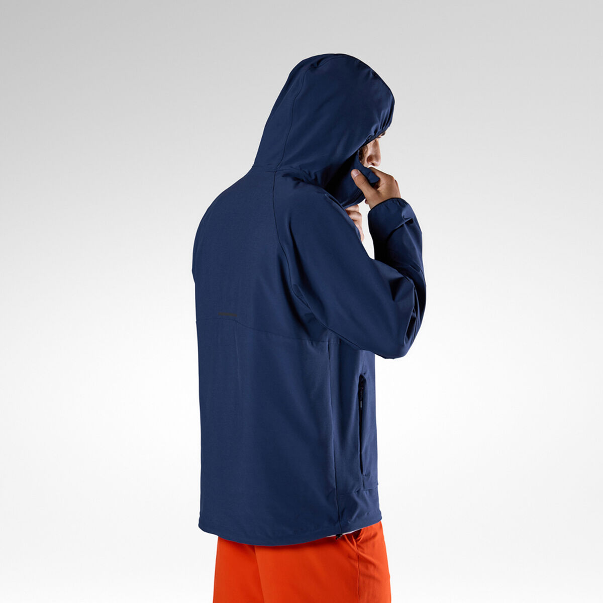 Rossignol Men's Stretch Anorak with Hoodie Blue