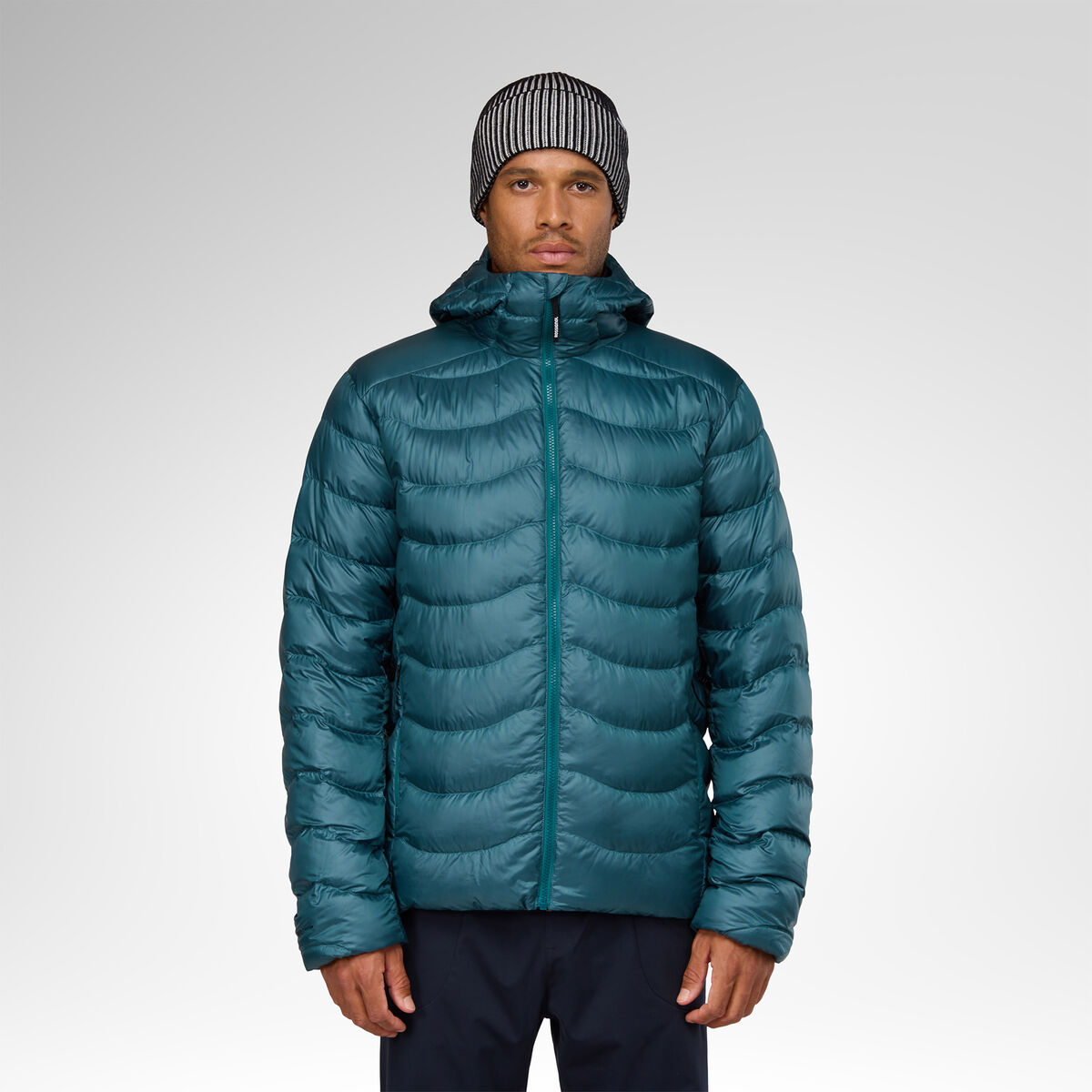 Rossignol Men's Verok Down Hoodie Jacket Blue