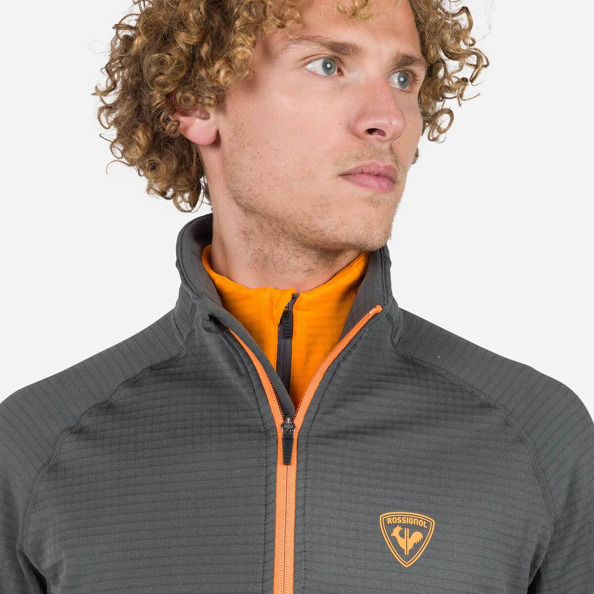 Rossignol Men's Blackside Full-Zip Fleece Jacket Grey