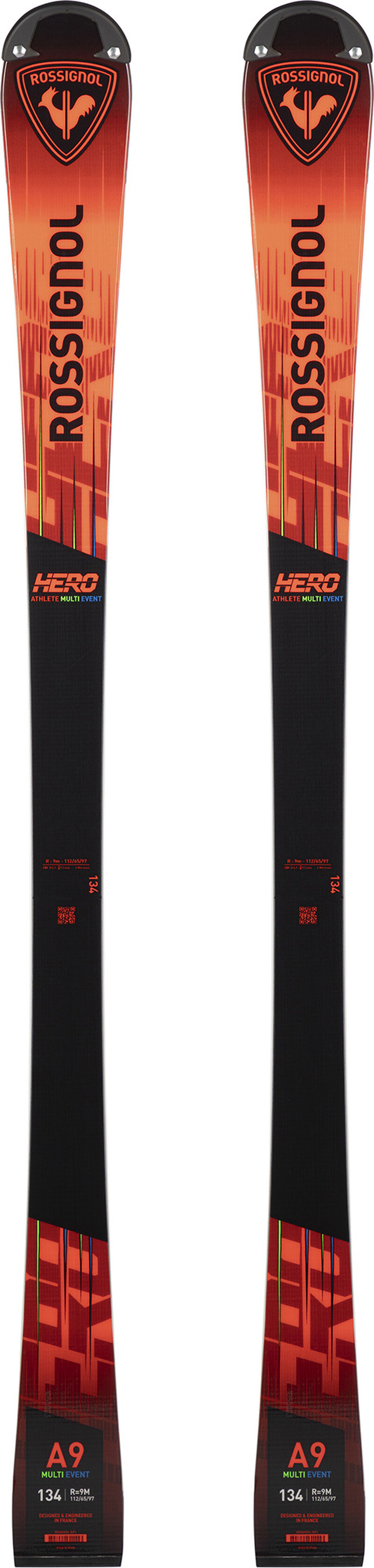 Rossignol KINDER RACING SKIER HERO JR ATHLETE MULTIEVENT 127-148 OPEN Red