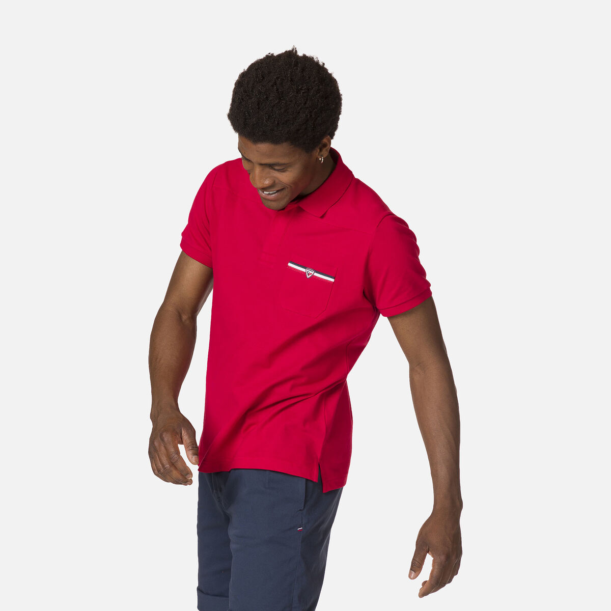 Men's pocket logo polo shirt