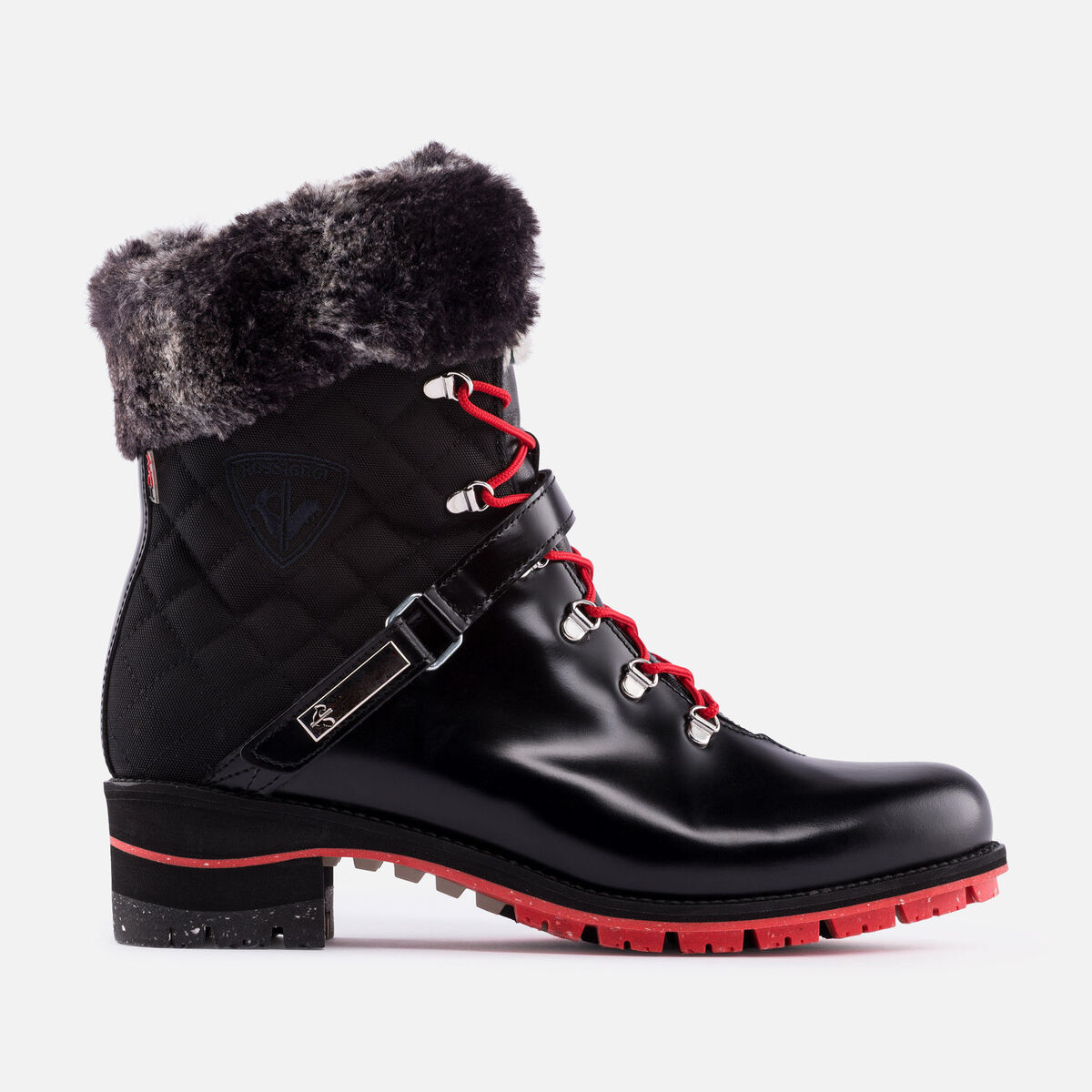 Rossignol Botas 1907 Megeve en negro acharolado para mujer Black