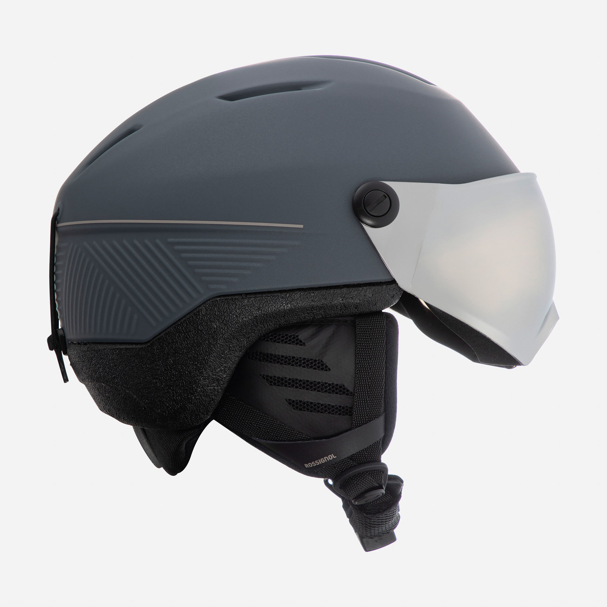 スキー UNISEX HELMET FIT VISOR IMPACTS Rossignol Fit Visor Impacts Photochromic Ski Helmet Grey | Grey