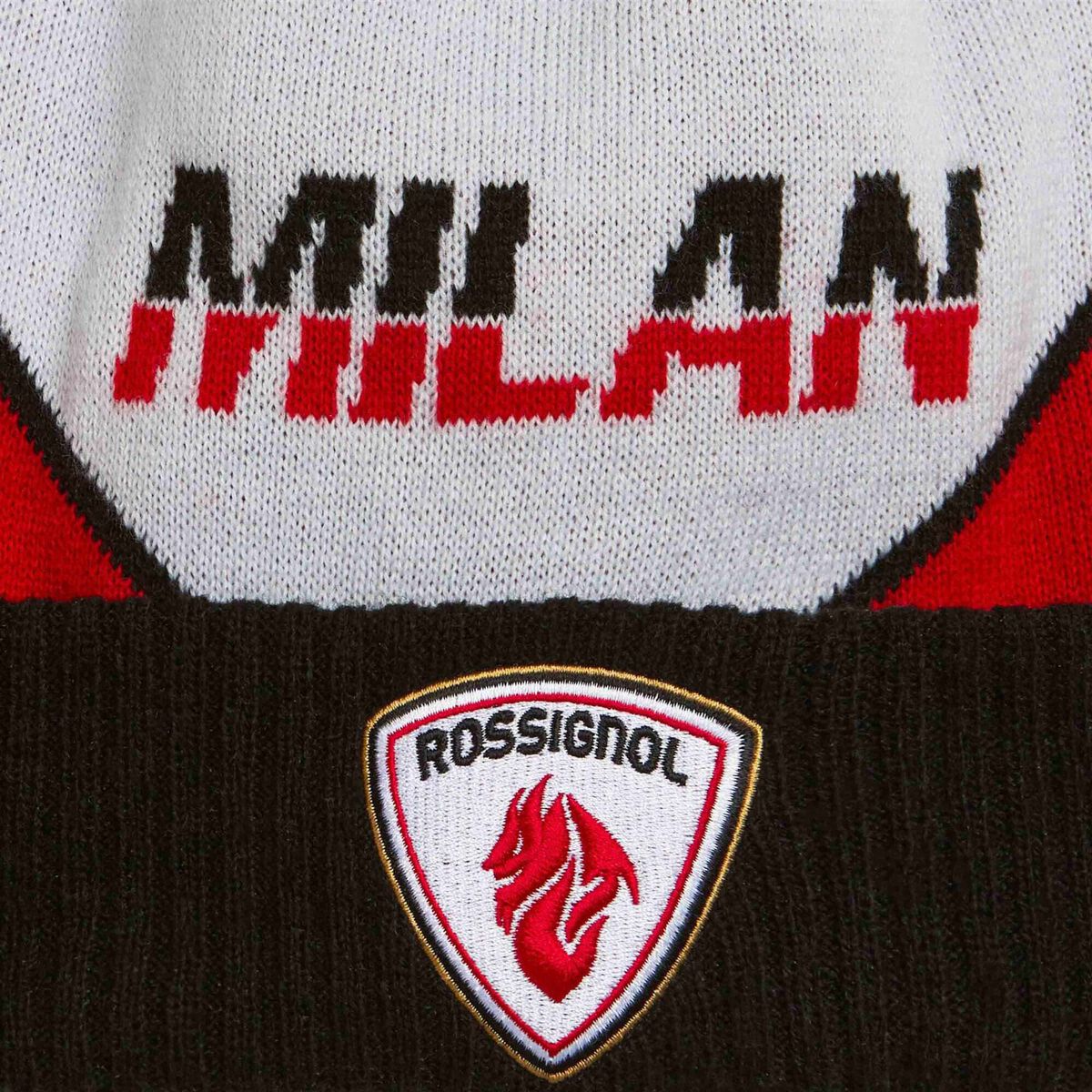 Rossignol ROSSIGNOL X AC MILAN X NEW ERA BEANIE Black