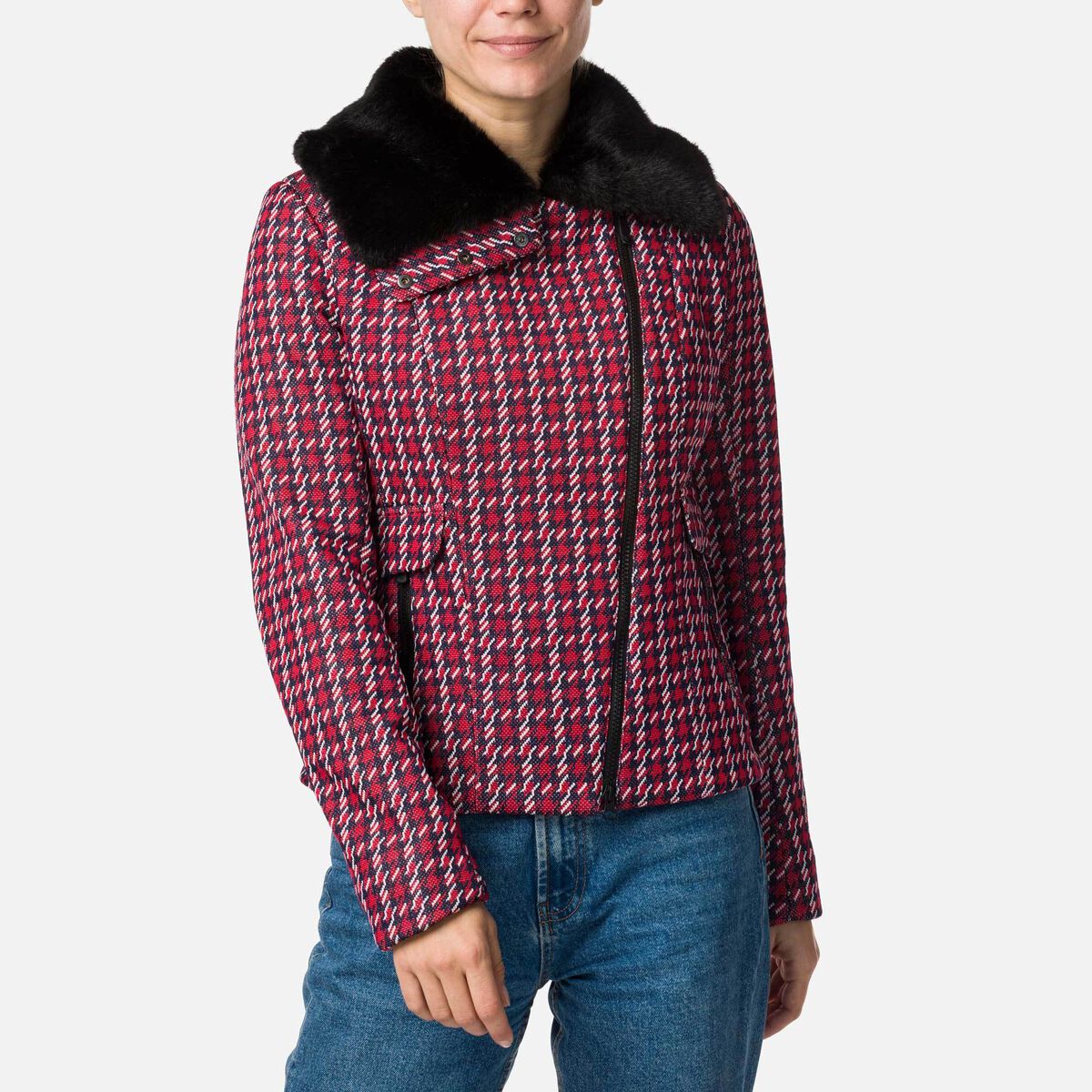 Rossignol Women's Josiane Tricolor Jacket White