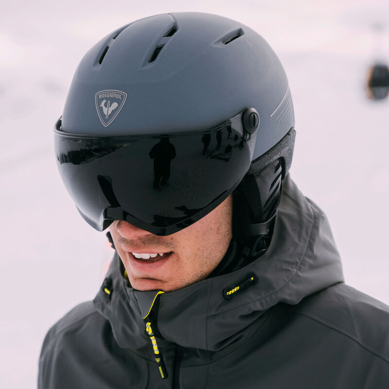 Rossignol Casco da sci Rossignol Fit Visor IMPACTS fotocromatico grigio Grigio