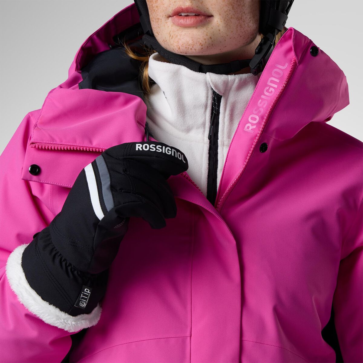 Rossignol Women's Strawpile Insulated Ski Jacket Pink Purple
