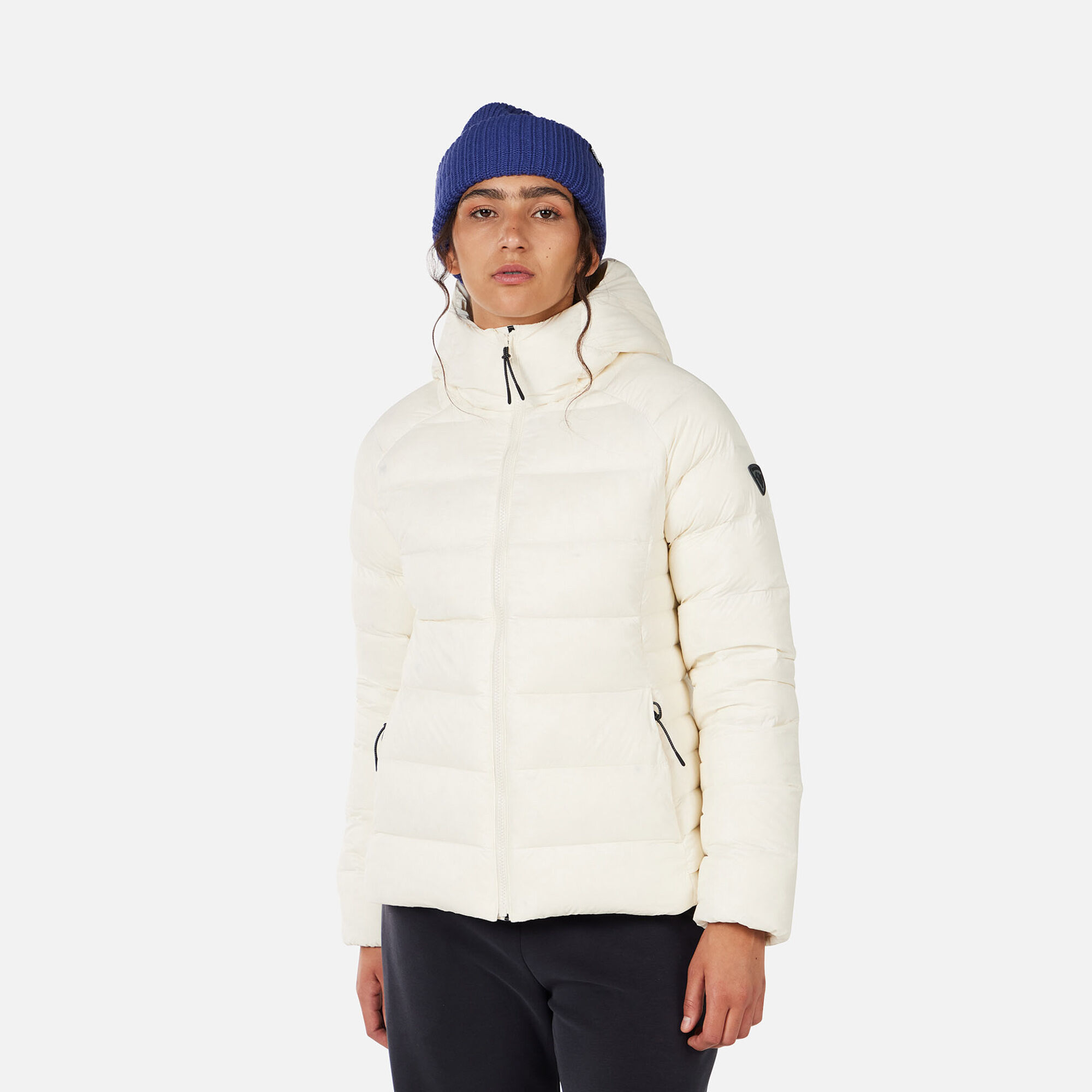 女性用　ロシニョール　ダウンジャケット ピンクホワイト Womens down jackets: puffer, parka, light jackets | Rossignol