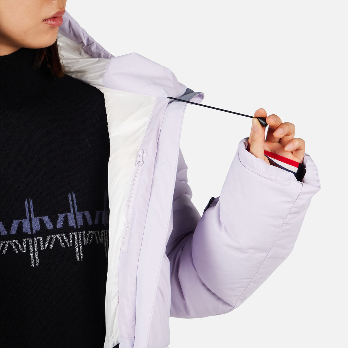 Rossignol Chaqueta de plum&oacute;n de esqu&iacute; Daille para mujer Pink/Purple