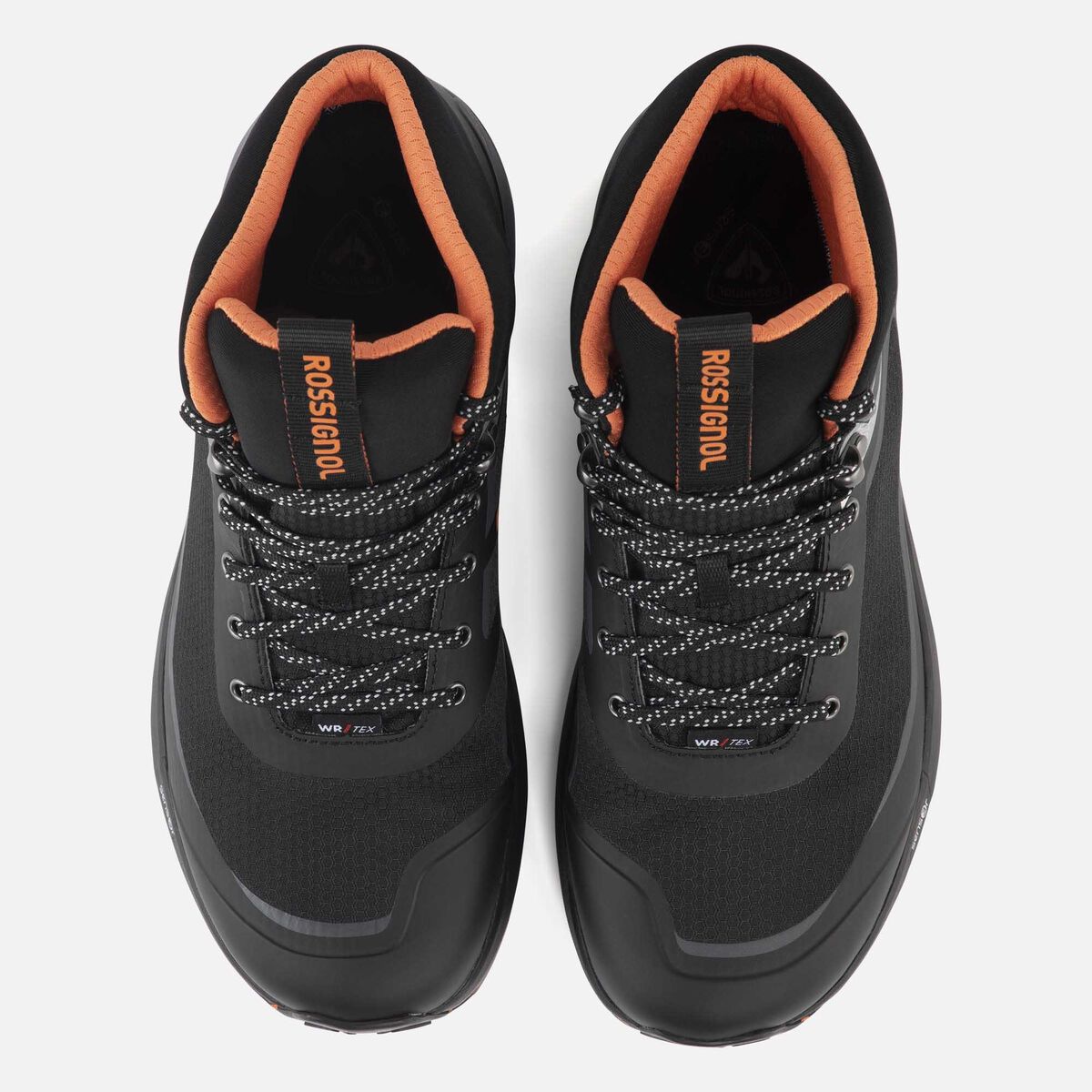 Zapatillas de senderismo impermeables de color negro para hombre