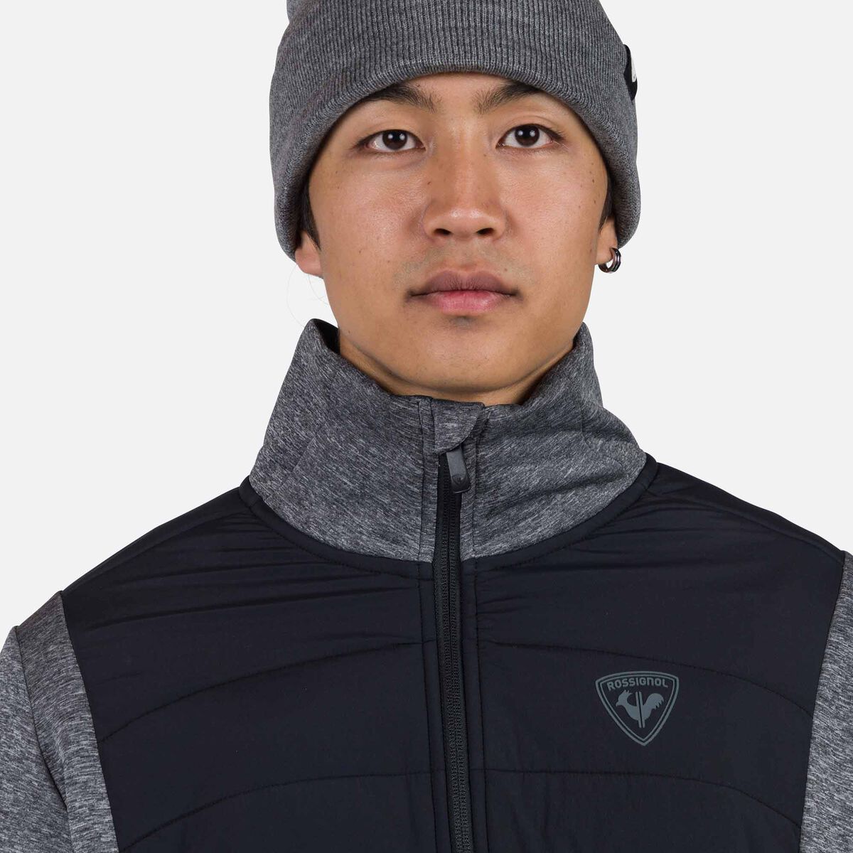 Rossignol Men's Classique Hybrid Full-Zip Jacket grey