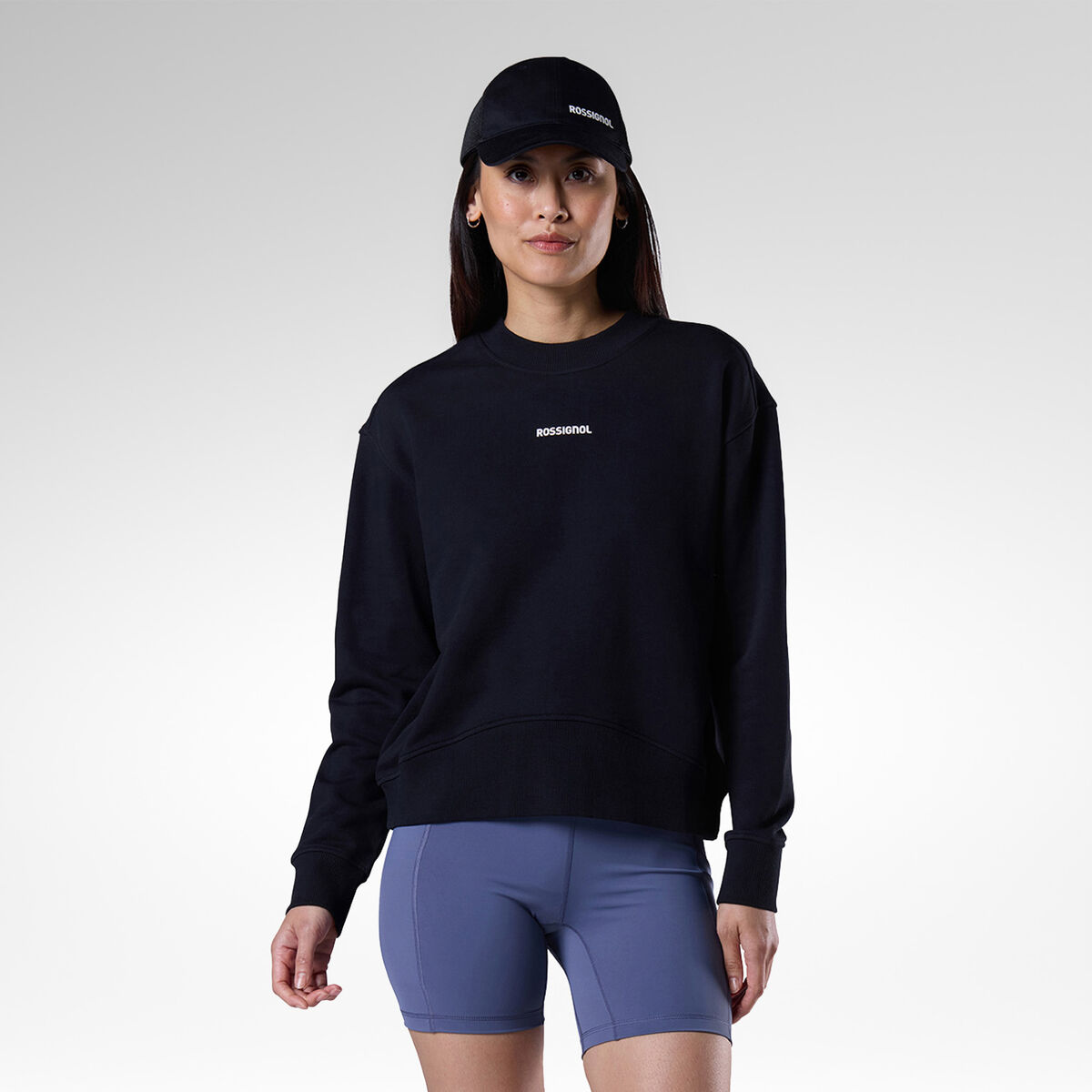 Rossignol Women's Logo Crewneck Sweatshirt Black