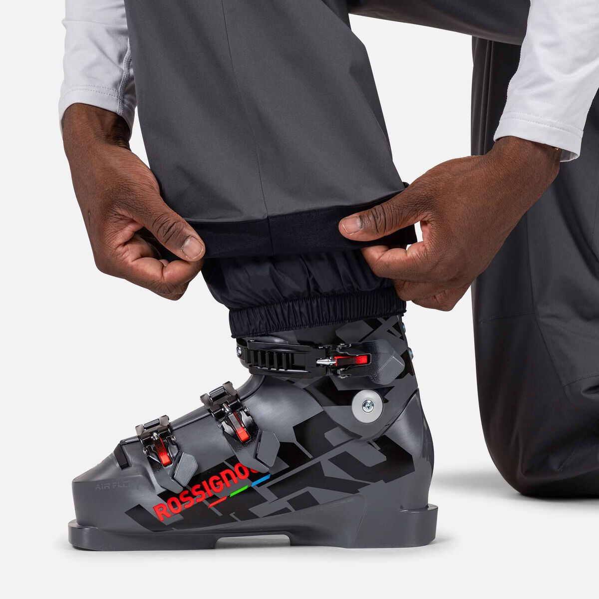 Rossignol Pantal&oacute;n de esqu&iacute; aislante Hero Blackside para hombre Gris