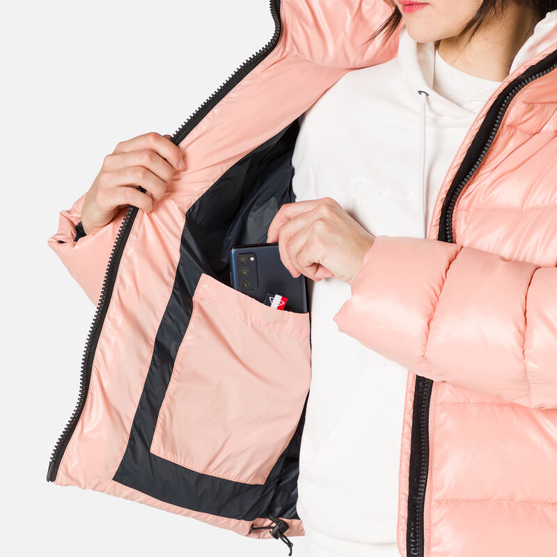 Unisex Shiny Bomber Jacket - Turquoise
