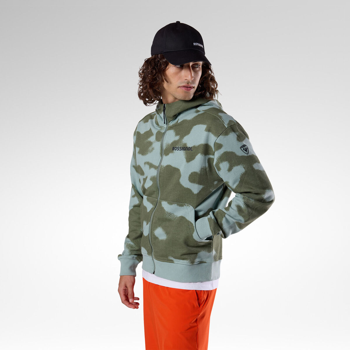 Rossignol Men's Logo Full-Zip Sweatshirt Green