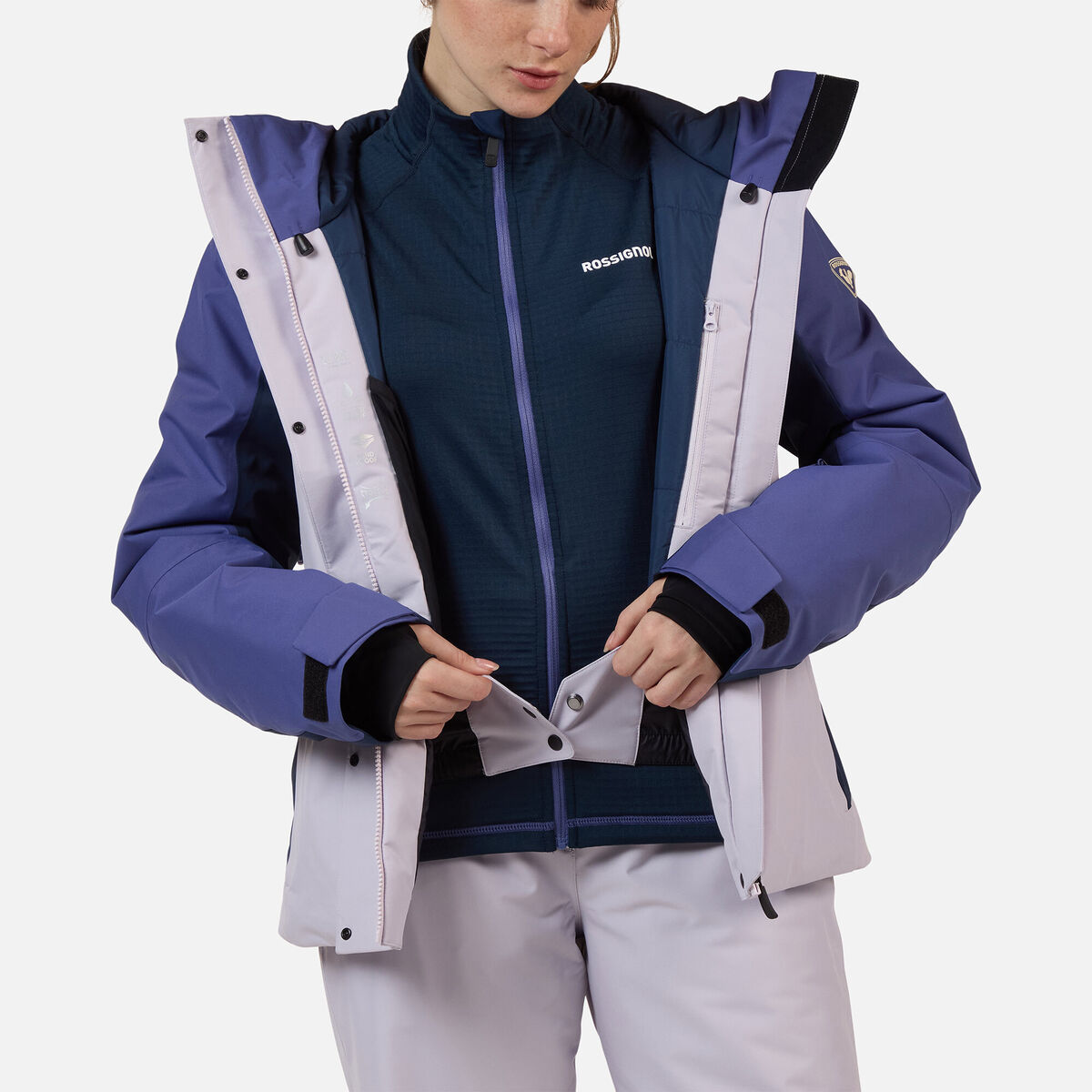 Rossignol Women's Velika Insulated Ski Jacket Pink/Purple