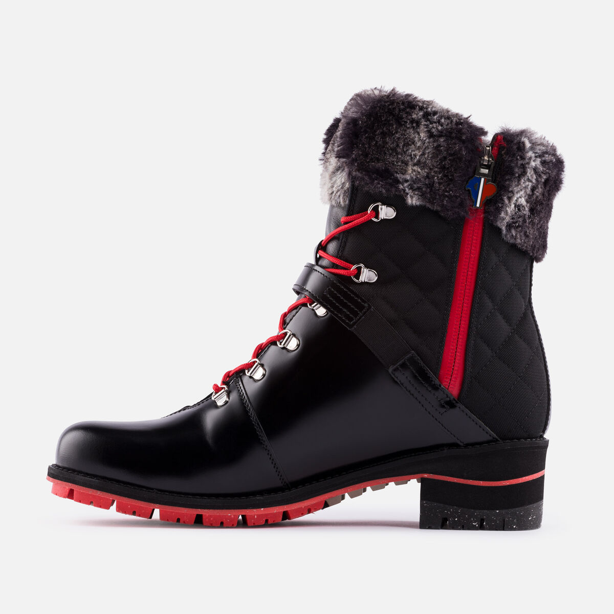 Rossignol Botas 1907 Megeve en negro acharolado para mujer Black