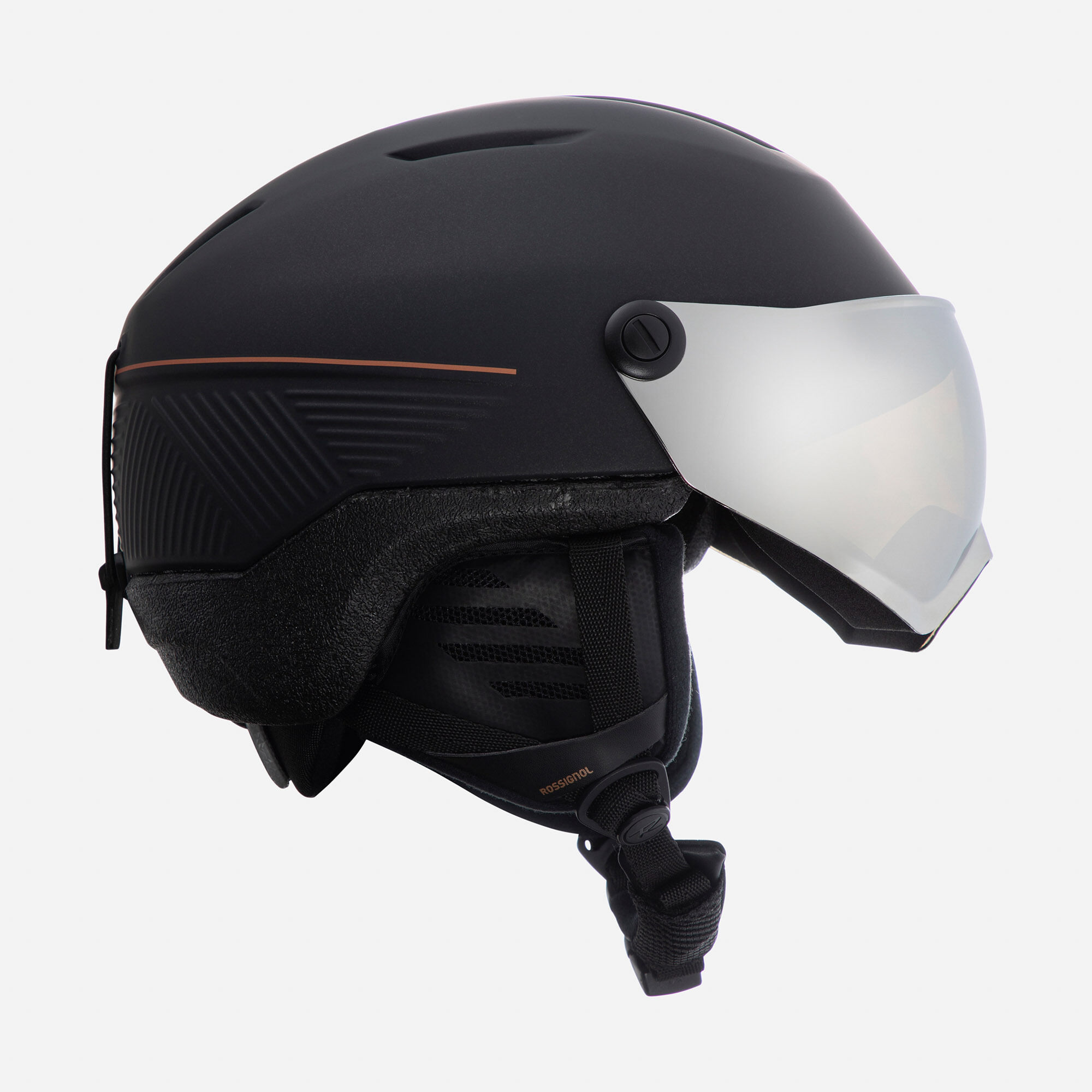 Rossignol Fit Visor Impacts Photochromic Ski Helmet Black | Black