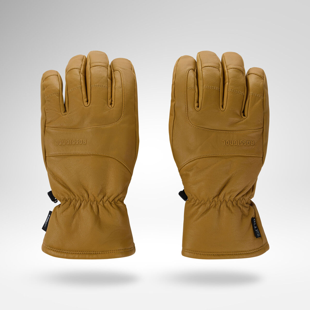 Rossignol R-Shell Dry Full Leather Ski Gloves Yellow