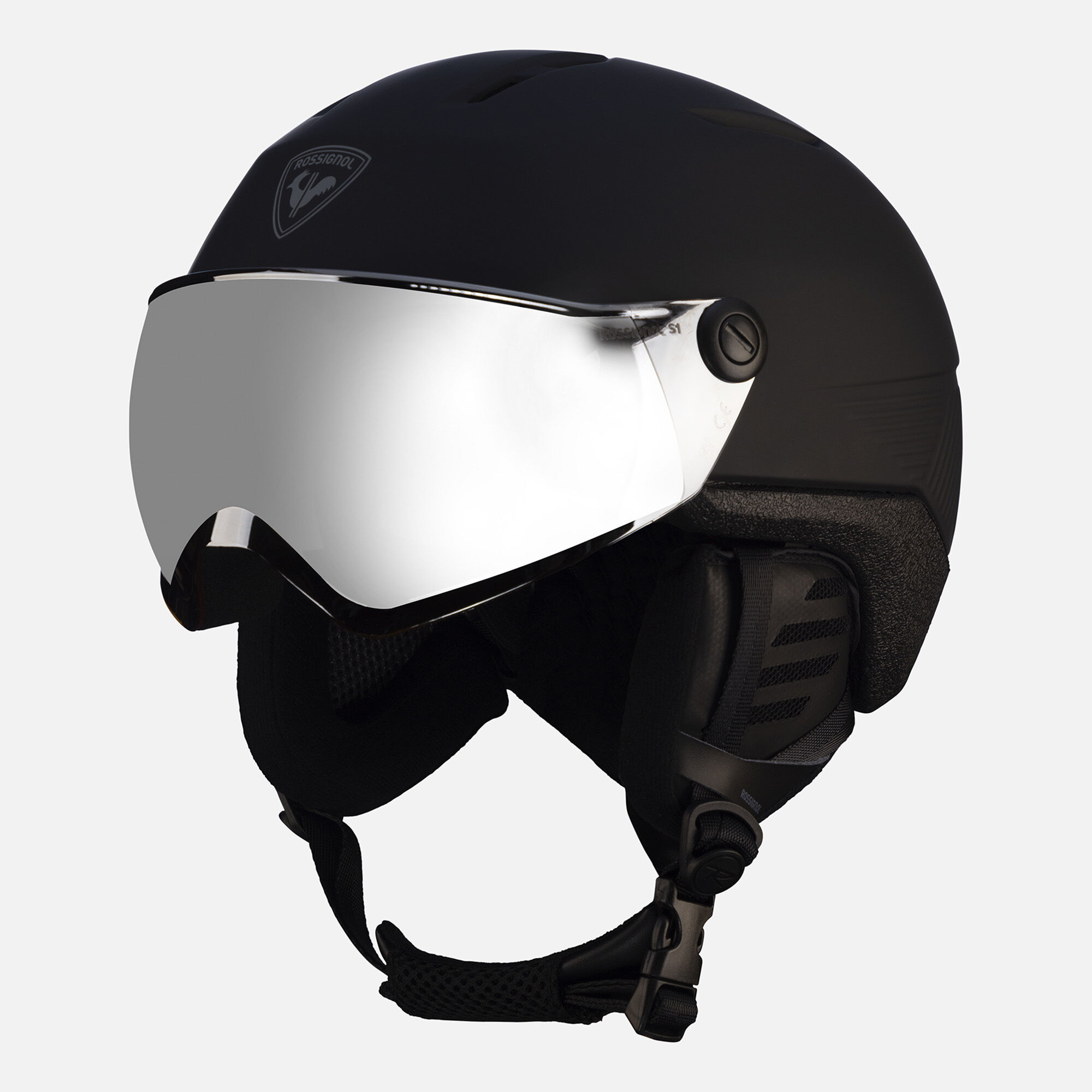 Rossignol Fit Visor Impacts Photochromic Ski Helmet Black | Black