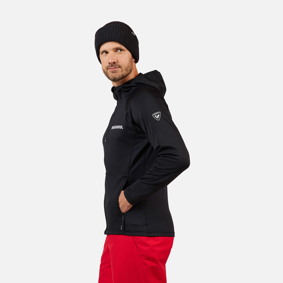 Rossignol Polaire &agrave; capuche zipp&eacute;e Blackside pour homme Black