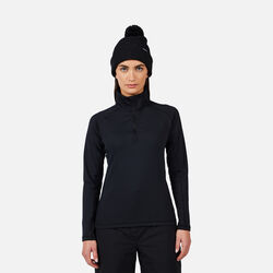 Rossignol Women's Mid Layer Stretch Half-Zip Black