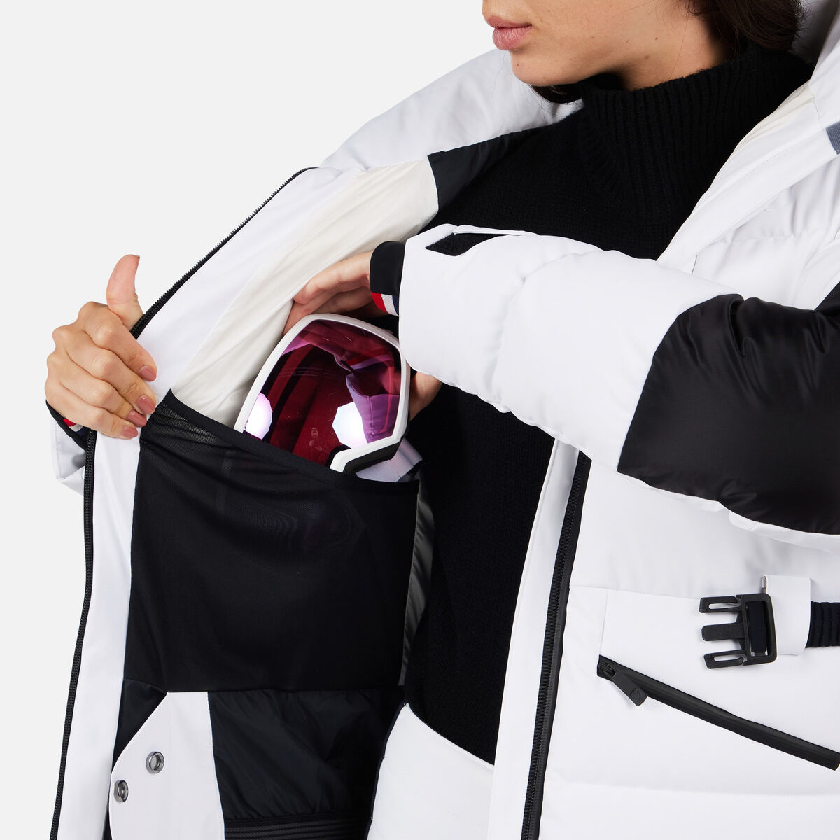 Rossignol Women's Ciastel Down Mix Ski Jacket White