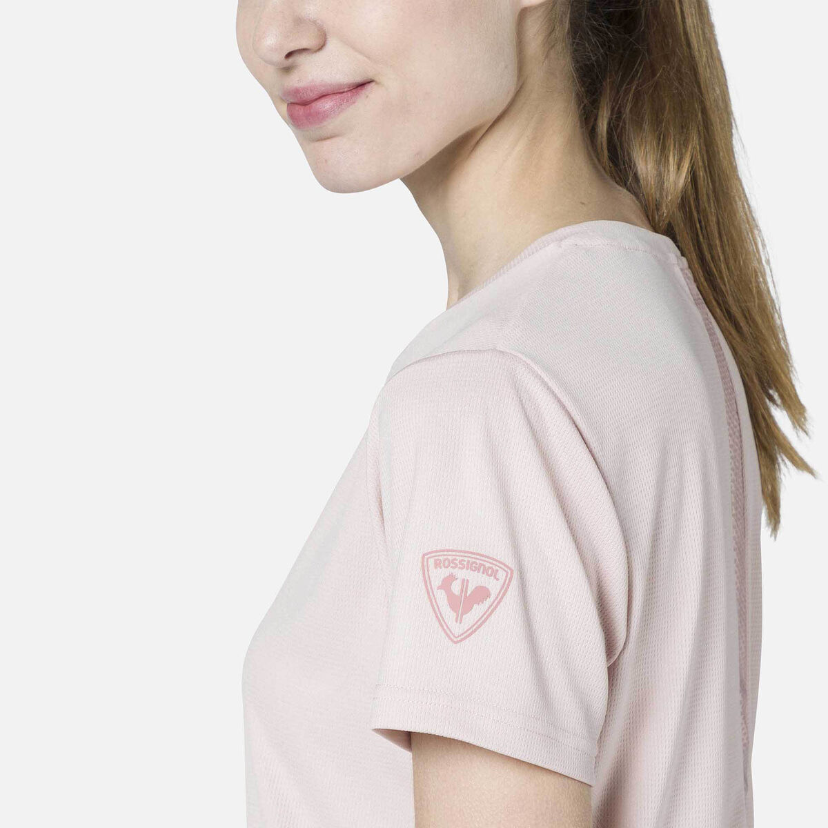 Einfarbiges Wander-T-Shirt für Damen