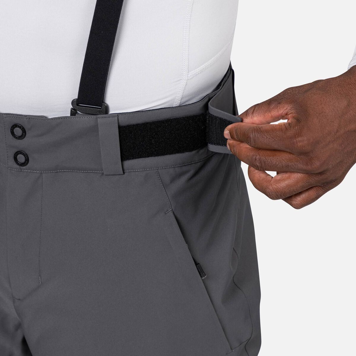 Rossignol Pantal&oacute;n de esqu&iacute; aislante Hero Blackside para hombre Gris