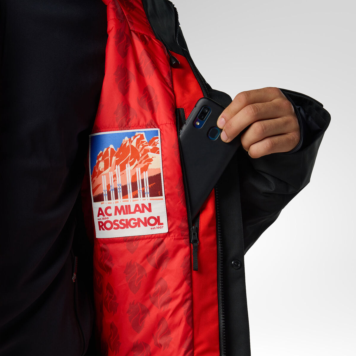 Rossignol Rossignol X AC Milan Chaqueta de esquí para hombre black