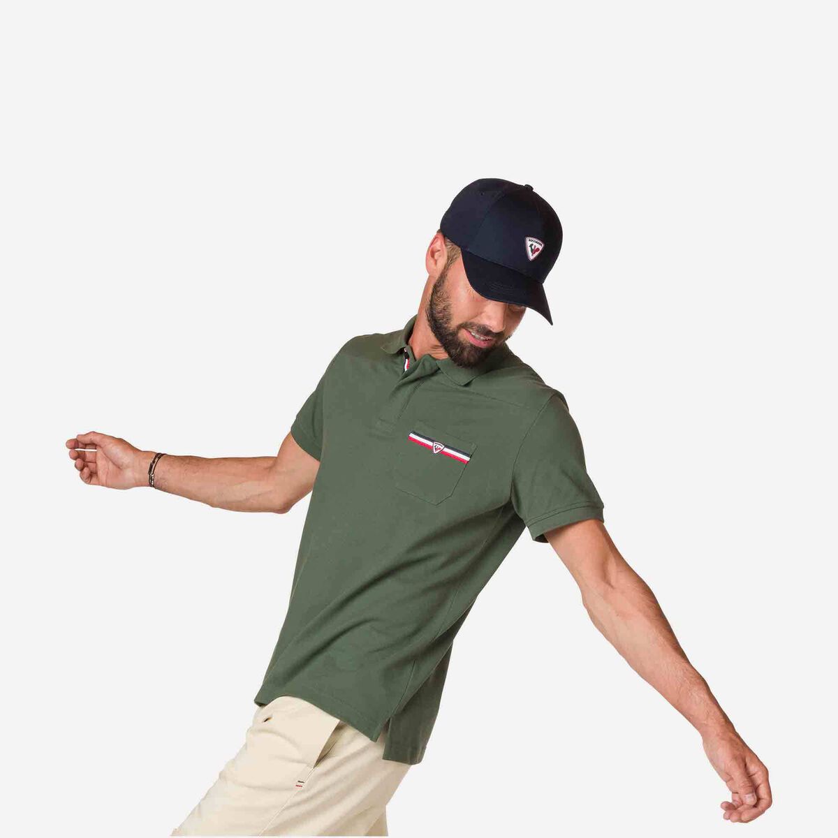 Rossignol Men's pocket logo polo shirt Green