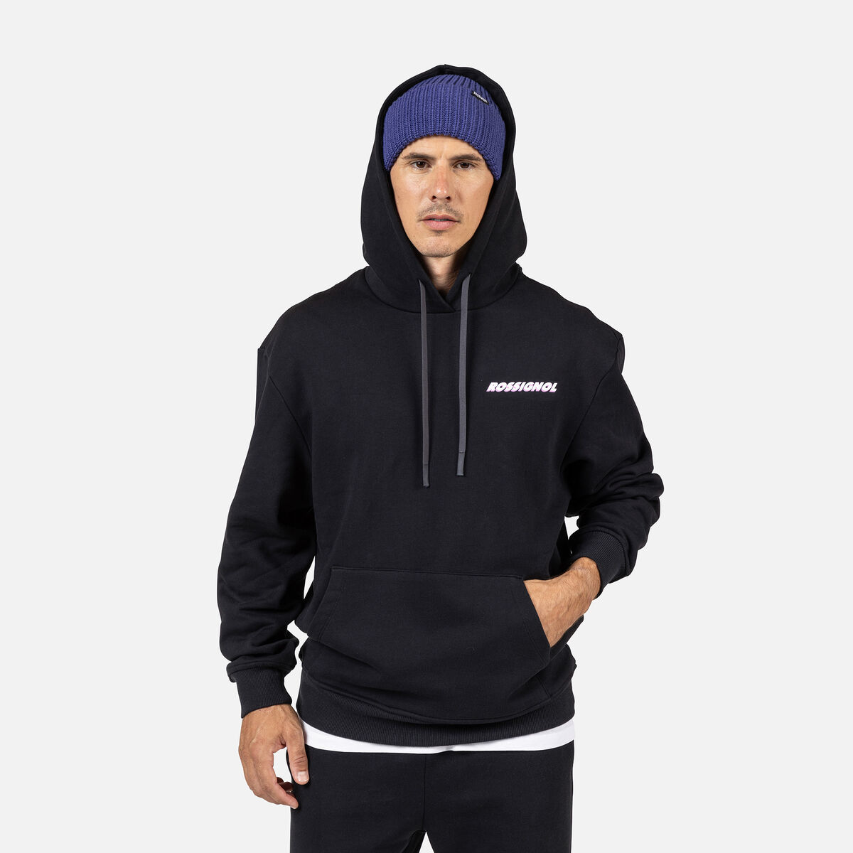 Rossignol Felpa con cappuccio Waterfall Relax uomo Nero