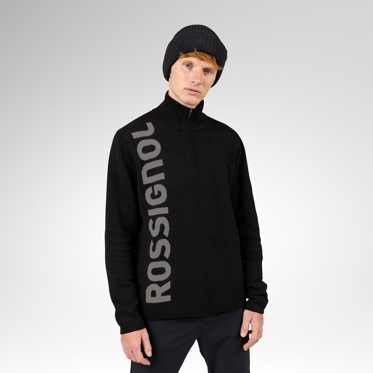 Rossignol Men's Signature Half-Zip Sweater Black
