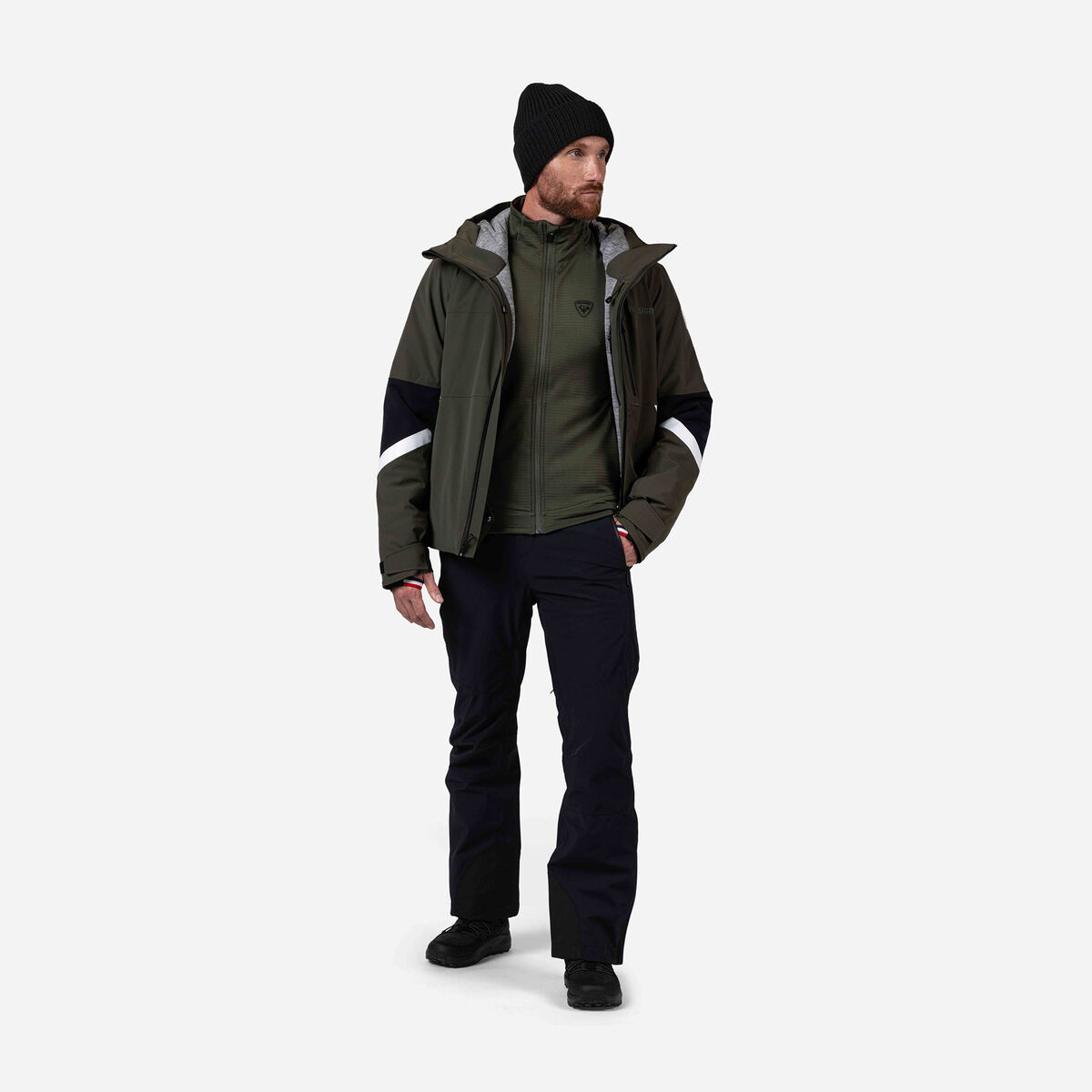 Rossignol Men's Blackside Full-Zip Fleece Jacket Green