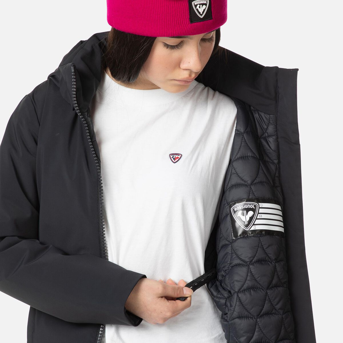 Rossignol Girls' Waterproof Coat black