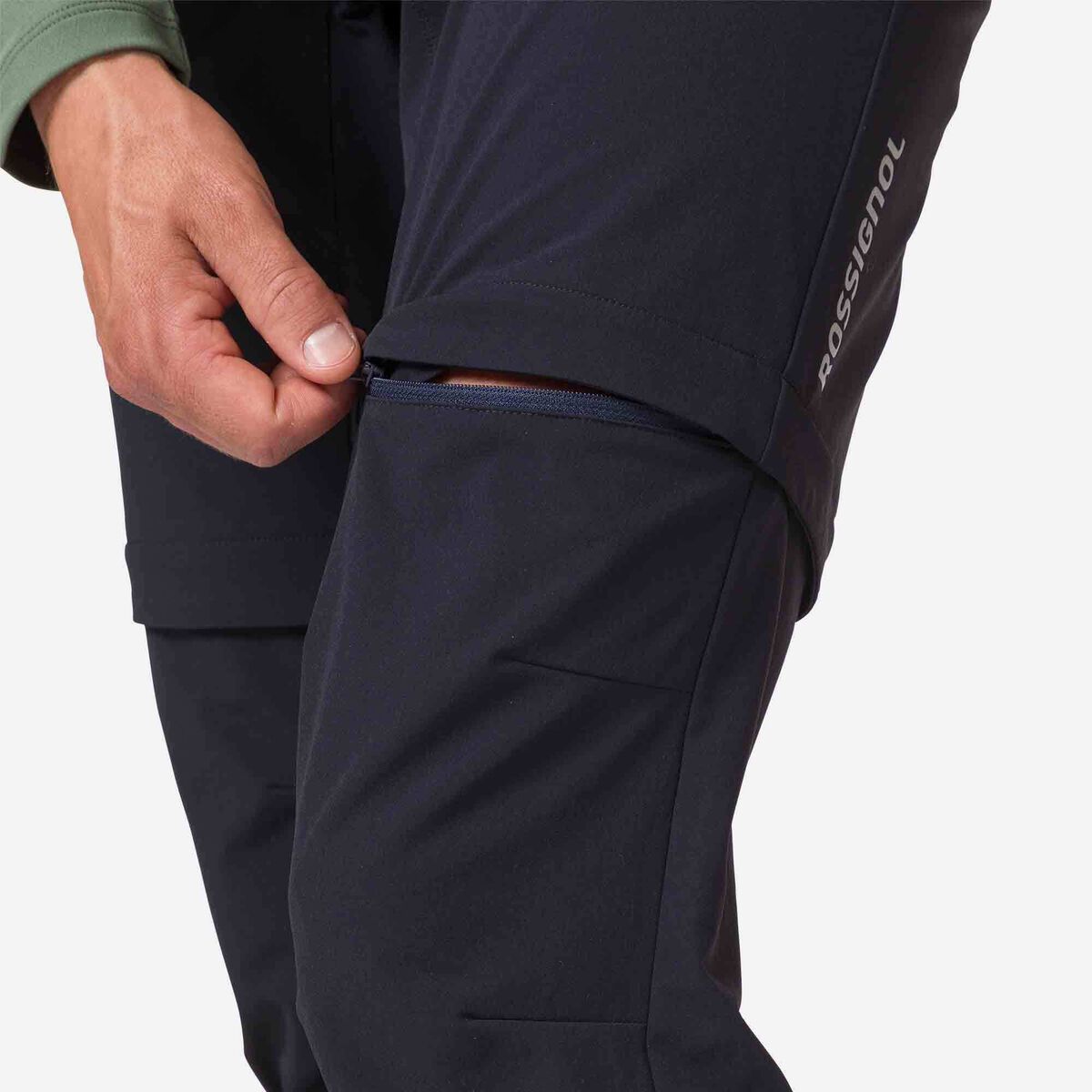 Rossignol Men's lightweight convertible zip-off pants Black
