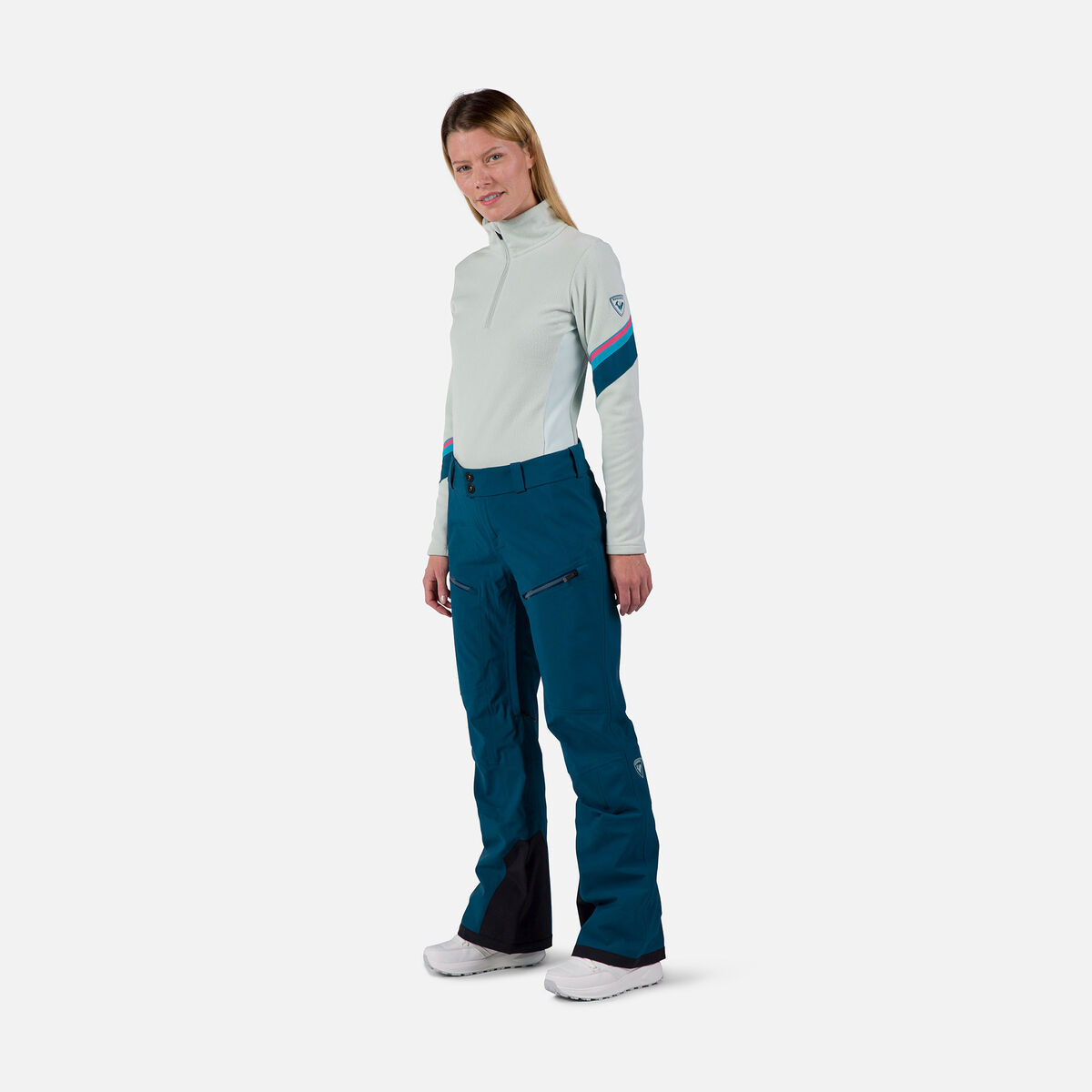 Rossignol Pantaloni da sci donna tre strati Ayr Blue